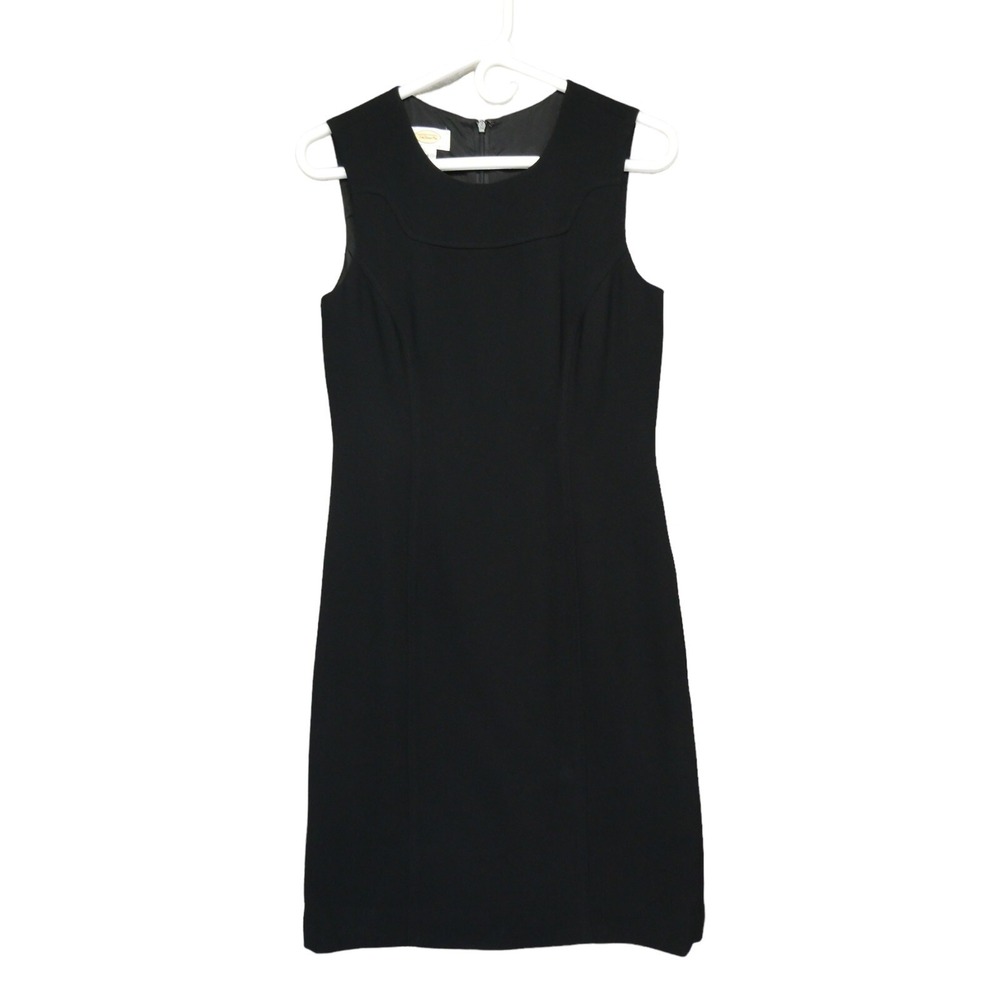 Talbots Petites Sheath Dress Size 4 Knee Length Classic Retro LBD Professional